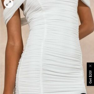 NWT Ruched Off The Shoulder Wedding Dress